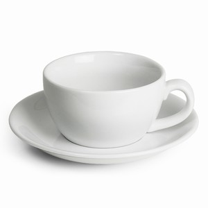 Royal Genware Bowl Cups & Saucers 8.8oz / 250ml (Pack of 6)