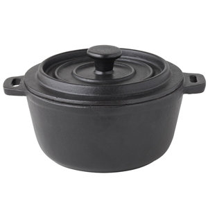 Utopia Cast Iron Round Casserole Dish 5.5inch 20oz / 56cl (Pack of 6)