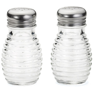 Beehive Glass Salt &amp; Pepper Shakers (Set of 2)