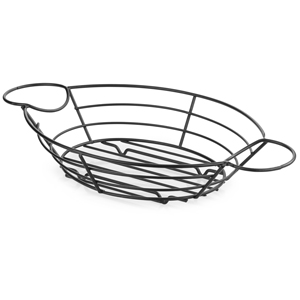 Meranda Oval Serving Basket with Ramekin Holders (Single)