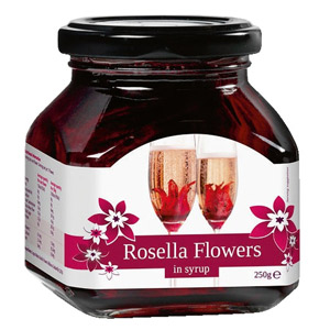 Rosella Wild Hibiscus 11 Flowers in Syrup 250g