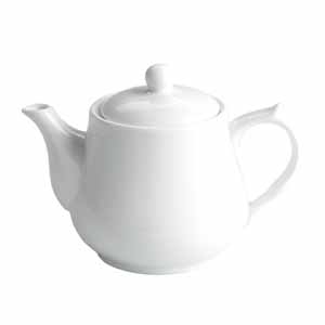Moonlight Ceramic Tea Pot White 17.6oz / 500ml (Single)