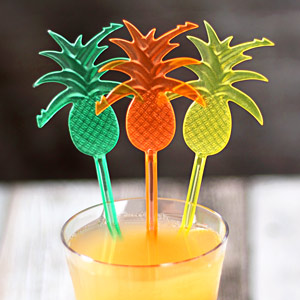 Pineapple Cocktail Stirrers (Pack of 24)