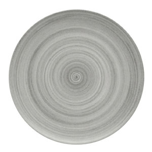 Modern Rustic Coupe Plate Grey 26cm (Set of 6)